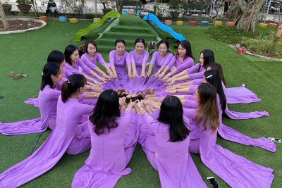 Trường Mầm non Bình Minh hưởng ứng Tuần lễ áo dài.